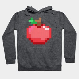 red pixel apples are good for you Hoodie